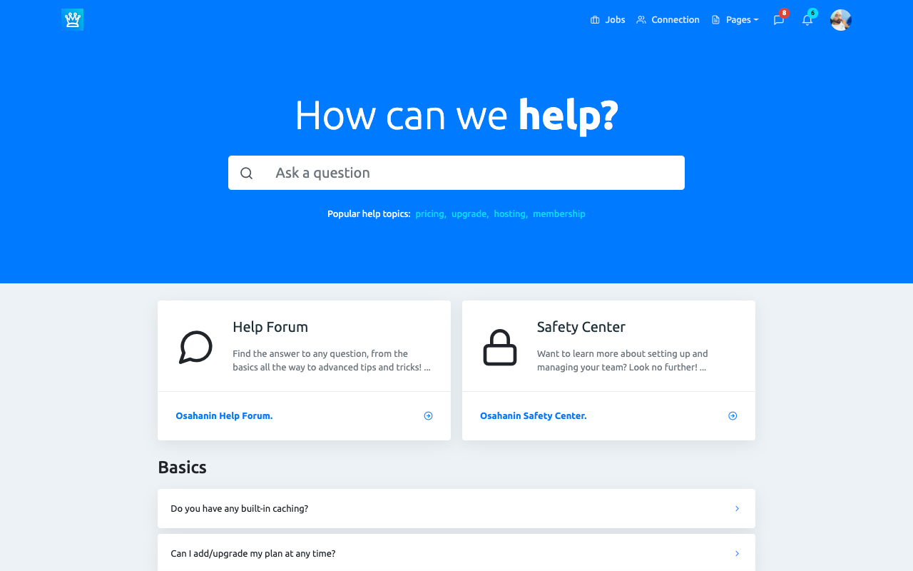 Olink - Job Portal & Social Network HTML - Light Template