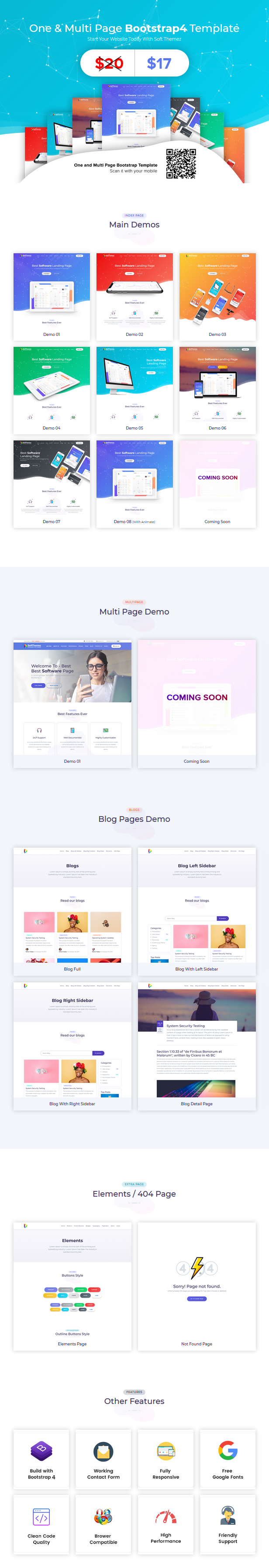 Soft Themez - Software Landing Page Template - 1