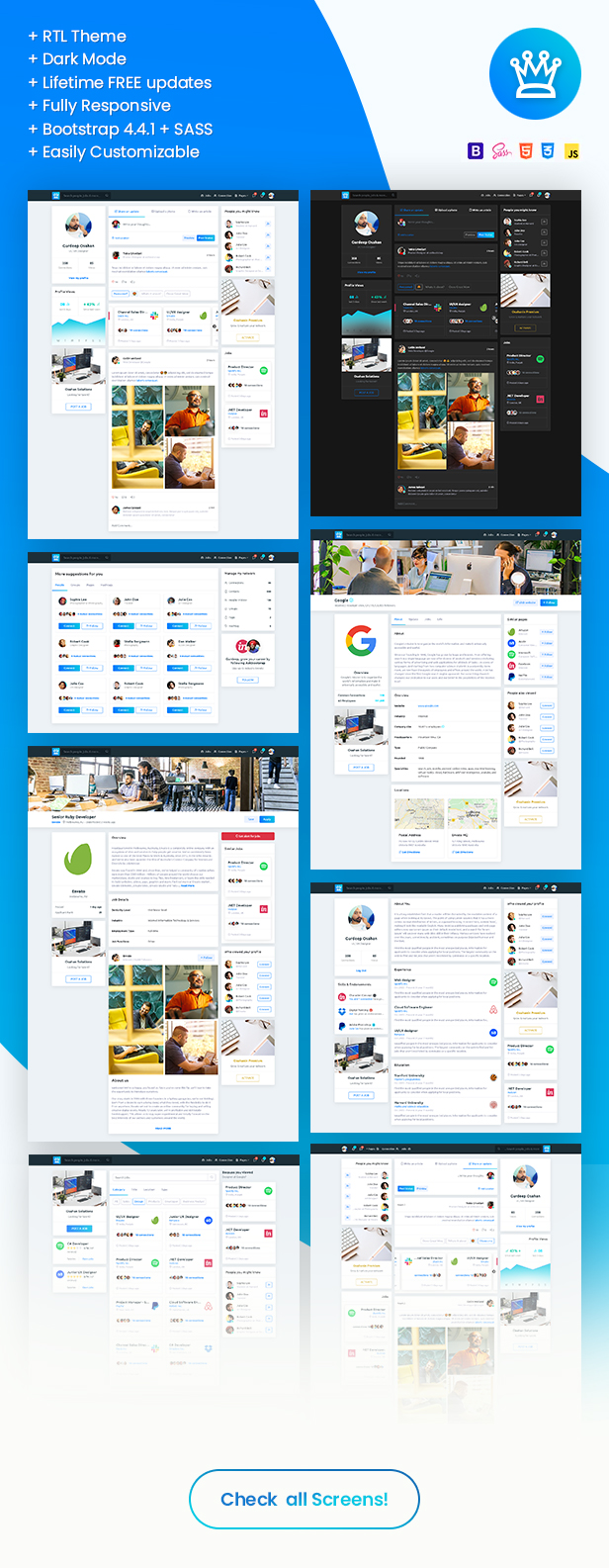 Osahanin - Job Portal & Social Network HTML Template