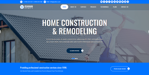 Osahan Home Construction free Bootstrap Responsive Website Template