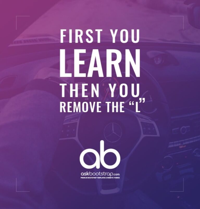 First you learn then you remove the "L