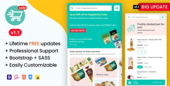 Soprdaily - Organic Food & Grocery Market Mobile Template