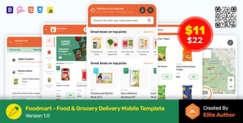 Foodmart - Food & Grocery Delivery Mobile Template