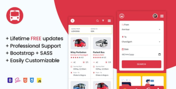 OsahanBus - Bus Booking HTML Mobile Template